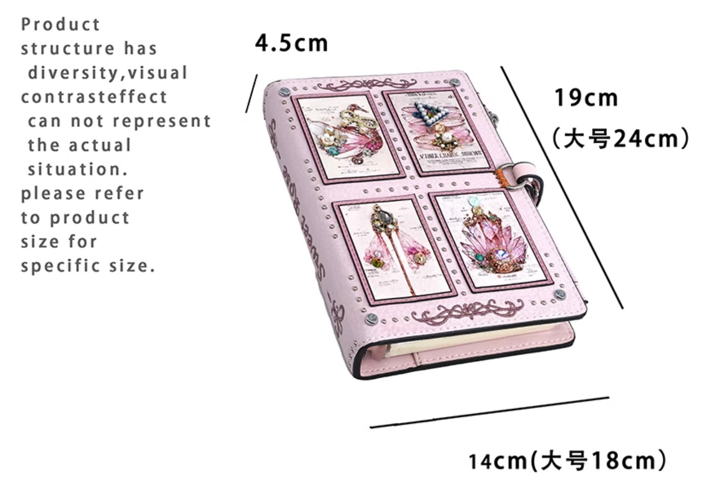 Aesthetic Planner Notebook with Removable Ring Binder, Ideal for Journaling, Business Notes, and Daily Records