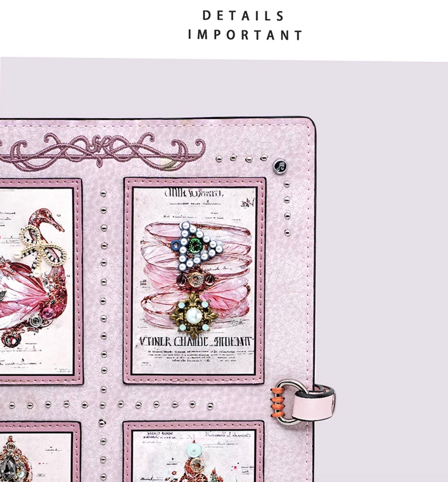 Aesthetic Planner Notebook with Removable Ring Binder, Ideal for Journaling, Business Notes, and Daily Records