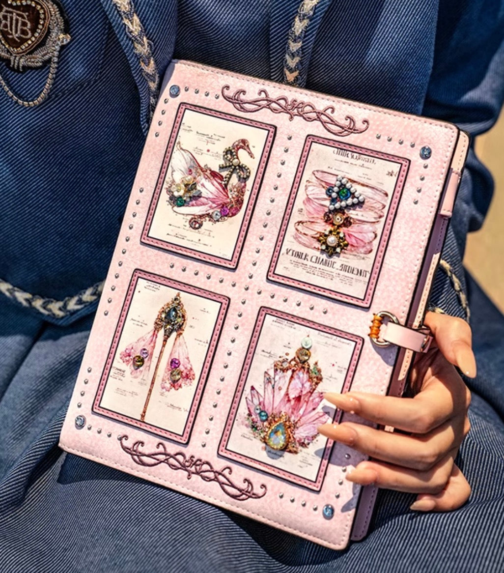 Aesthetic Planner Notebook with Removable Ring Binder, Ideal for Journaling, Business Notes, and Daily Records